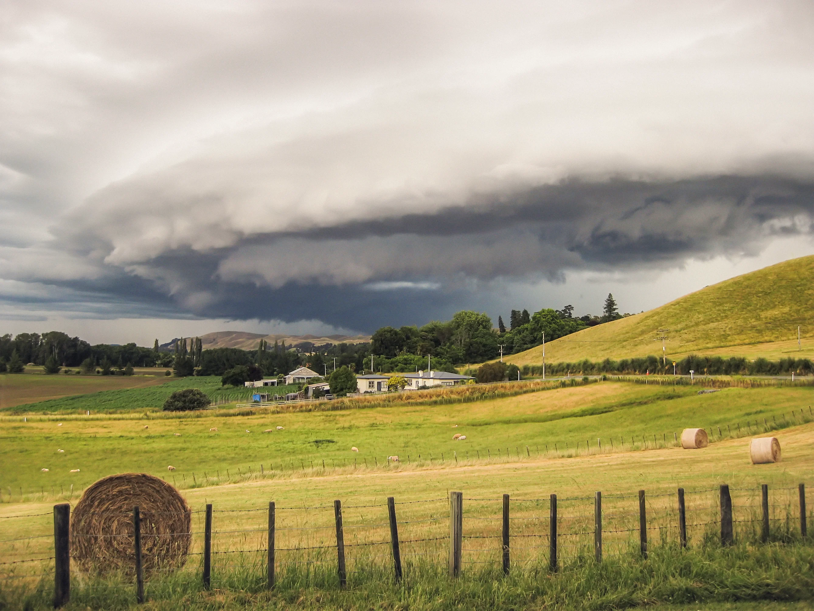 Storm over rural house nz