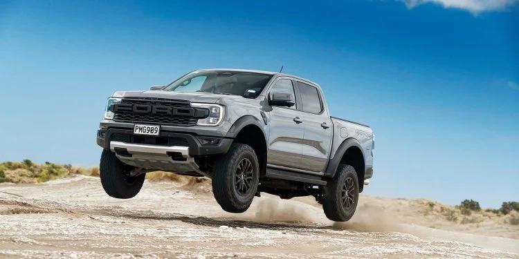 Ford’s Ranger Raptor returns for more high-flying high jinks. Now with twin-turbo V6 power, it soars to new heights. 