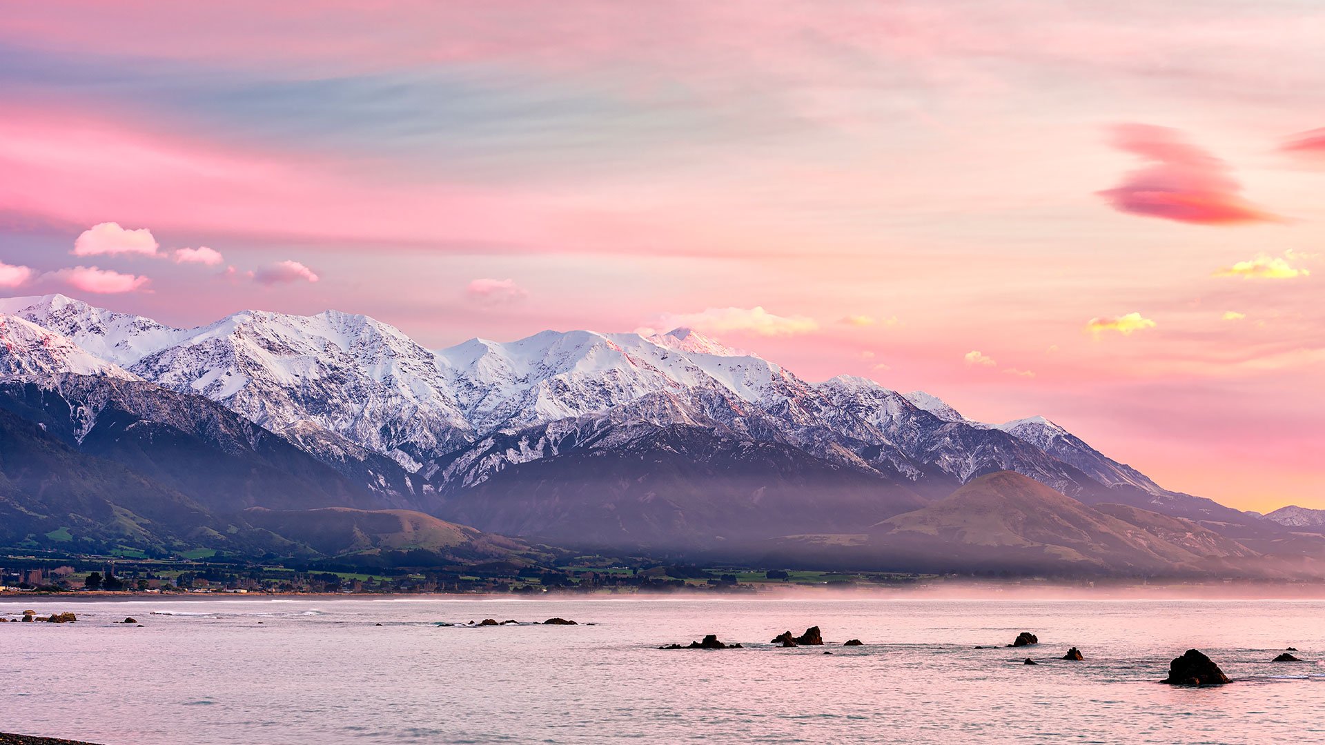Image of Kaikōura in New Zealand.