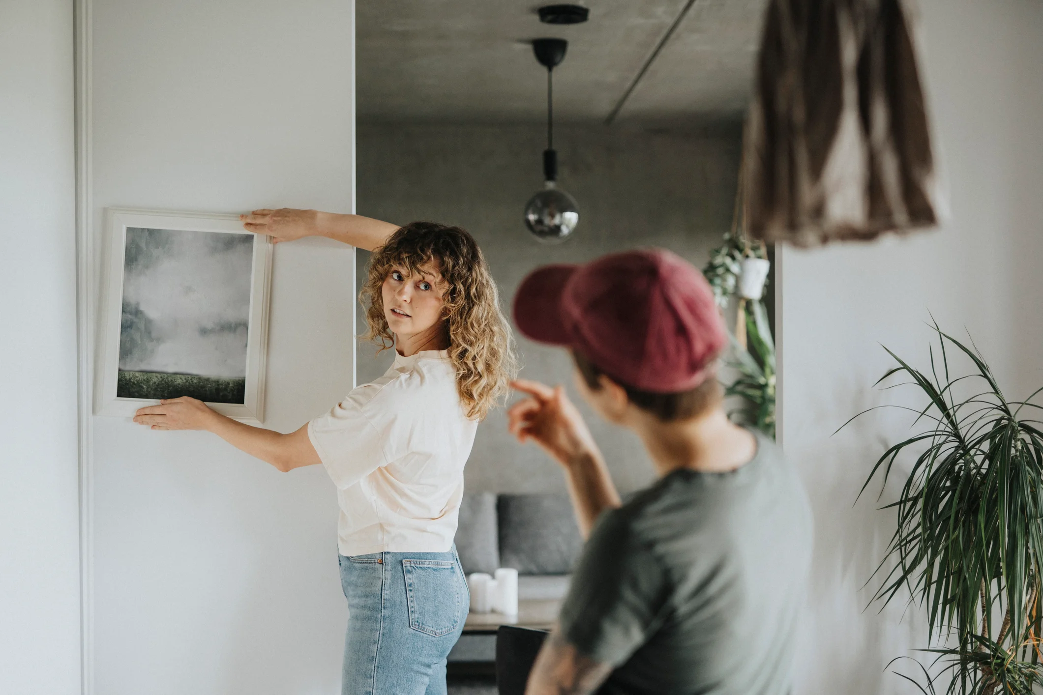 Couple decorates their first home