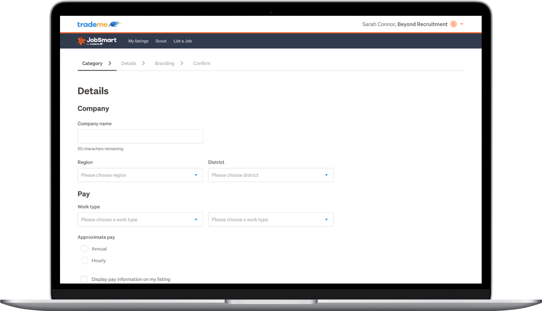 Here, add in everything the candidate needs to know about the role.