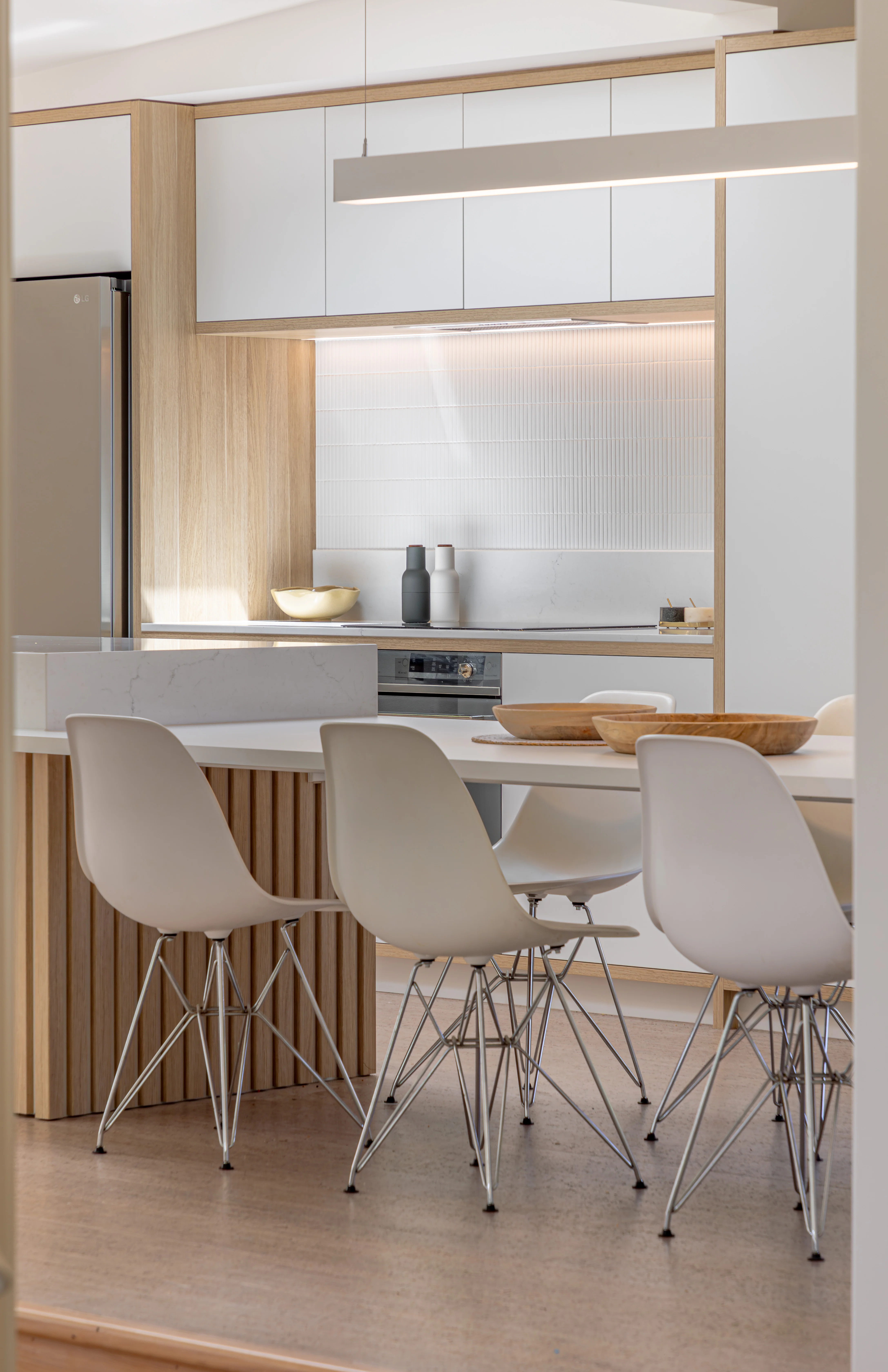 A Scandinavian colour scheme in an interior design by Chroma Interiors. Image: John Williams