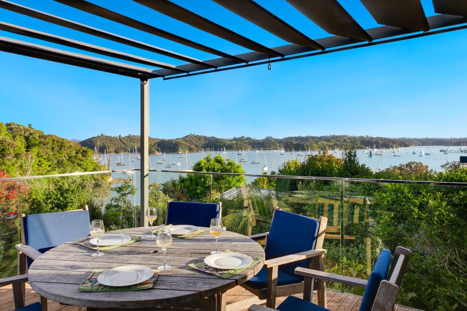 Waterfront view from the deck at 15 Kakapu Road, Russell, Far North, Northland