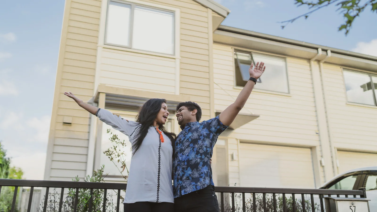 First home buyers celebrating