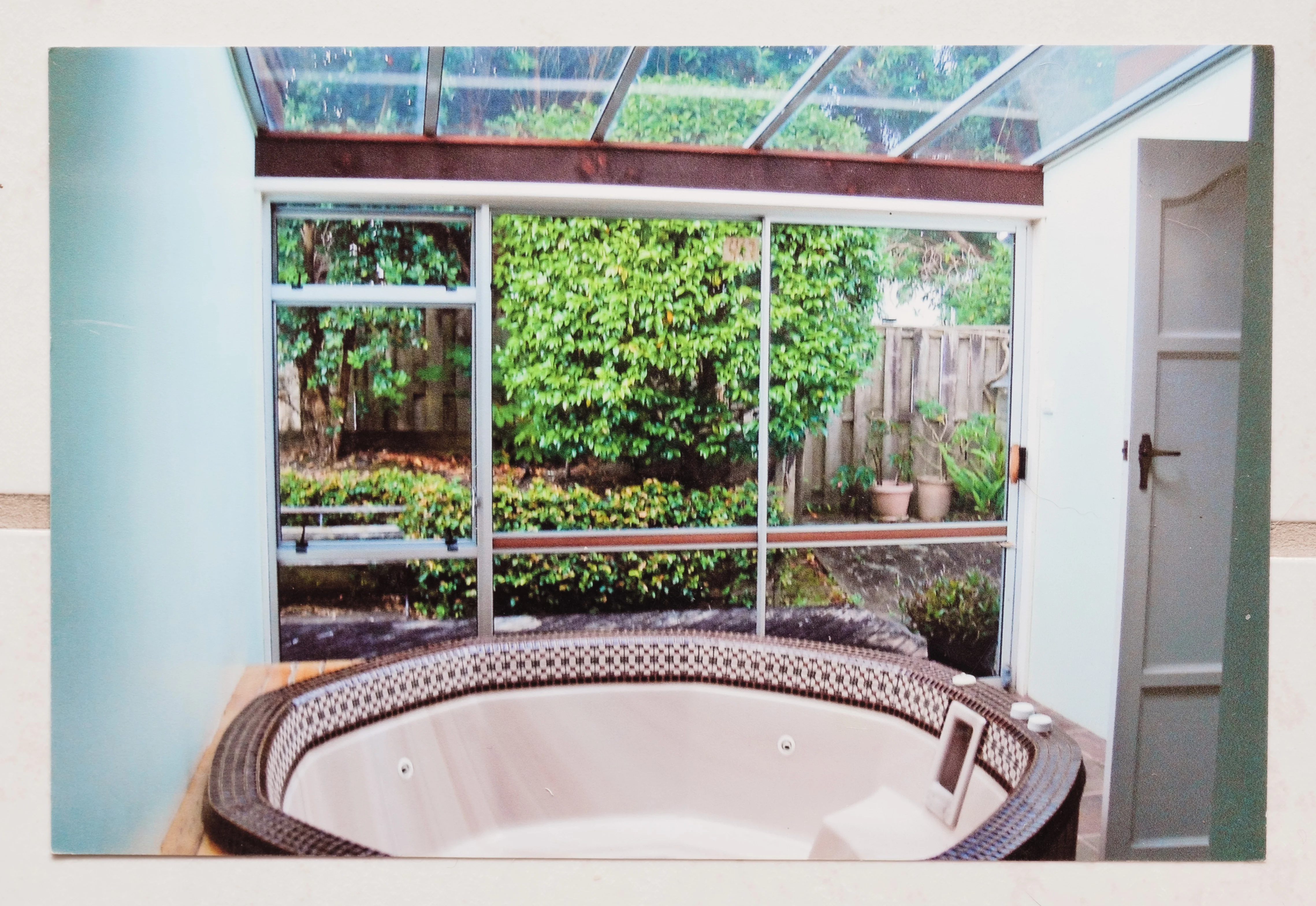 Before and after images of the house then and now