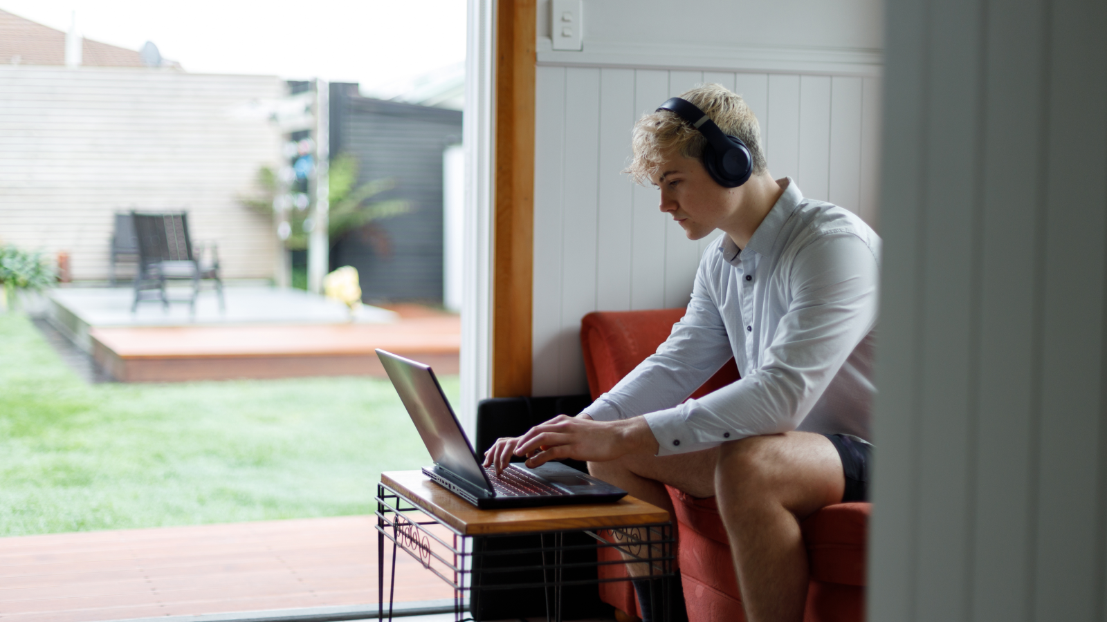 Man working from home