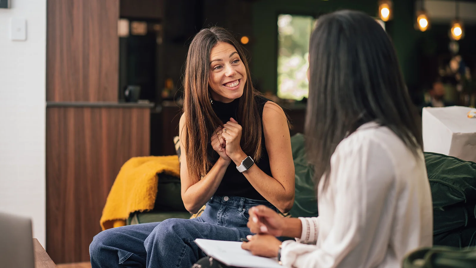 Woman excited to pay off her mortgage fast