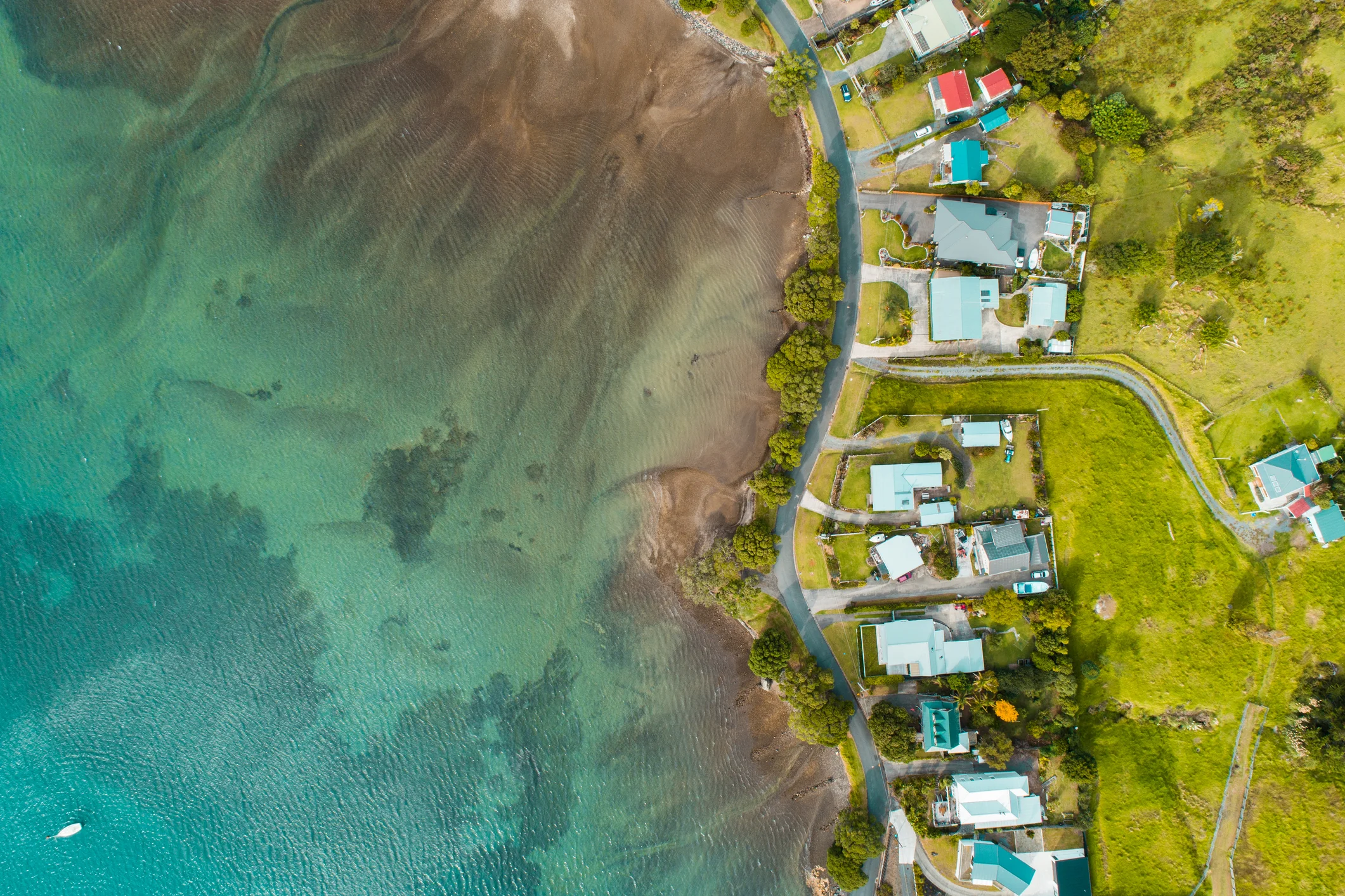 Coastal homes in NZ.
